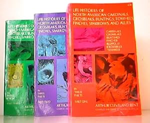 Bild des Verkufers fr Konvolut aus 3 Bnden! Life Histories of North American Grosbeaks, Buntings, Towhees, Finches, Sparrow and Allies. Order Passeriformes : Family Fringillidae. In three Parts. Band 1 bis 3 komplett! zum Verkauf von Antiquariat Kirchheim