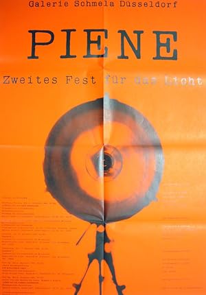 Zweites Fest für das Licht. [Plakat]. Galerie Schmela, Düsseldorf 1. November - 6. Dezember 1966.