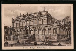 Bild des Verkufers fr Ansichtskarte Dresden, Zwinger - Mathem. Physik. Salon zum Verkauf von Bartko-Reher