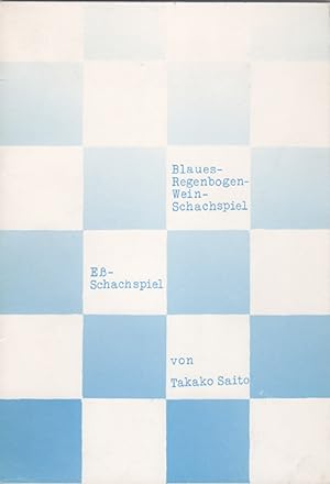 Blaues Regenbogen-Wein-Schachspiel Eß-Schachspiel.