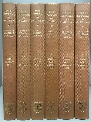 Seller image for THE LETTERS OF THOMAS BABINGTON MACAULAY 1807-December 1859 (6 Volumes, Complete) for sale by Chaucer Bookshop ABA ILAB