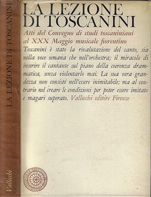 Immagine del venditore per La lezione di Toscanini venduto da Biblioteca di Babele