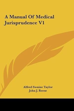 Seller image for A Manual Of Medical Jurisprudence V1 for sale by moluna