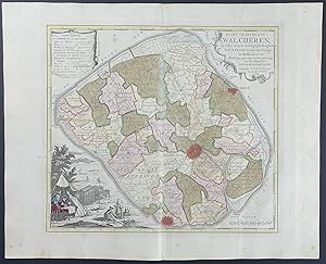 Imagen del vendedor de Map of Zeeland, Netherlands a la venta por Trillium Antique Prints & Rare Books