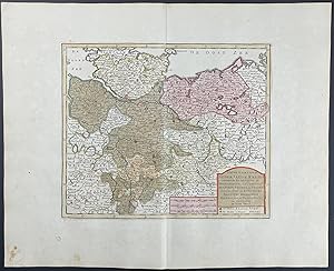 Imagen del vendedor de Map of part of Germany a la venta por Trillium Antique Prints & Rare Books