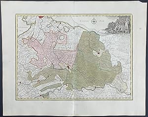 Imagen del vendedor de Map of Utrecht, Netherlands a la venta por Trillium Antique Prints & Rare Books