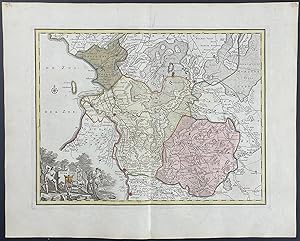 Imagen del vendedor de Map of Overijssel, Netherlands a la venta por Trillium Antique Prints & Rare Books