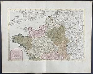 Imagen del vendedor de Map of France a la venta por Trillium Antique Prints & Rare Books