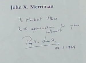 Image du vendeur pour John X. Merriman; Paradoxical South African Statesman [signed] mis en vente par Chapter 1
