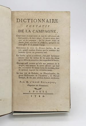 Dictionnaire portatif de la campagne