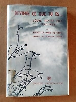 Seller image for Deviens ce que tu es : Lon, notre fils 1937-1955 for sale by Livresse