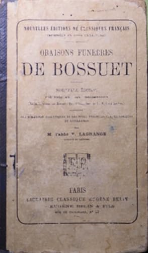 ORAISONS FUNEBRES DE BOSSUET