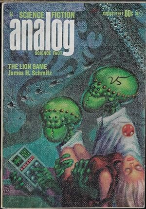 Imagen del vendedor de ANALOG Science Fiction/ Science Fact: August, Aug. 1971 a la venta por Books from the Crypt