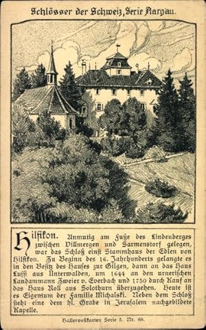 Ansichtskarte / Postkarte Hilfikon Kanton Aargau, Schlösser der Schweiz, Schloss