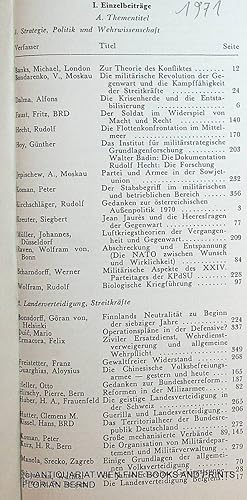 Österreichische militärische Zeitschrift ÖMZ 9. Jahrgang 1971 komplett