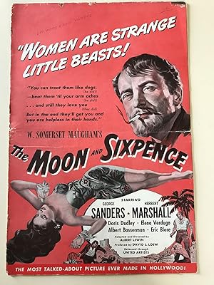 Image du vendeur pour The Moon and Sixpence 1942 Pressbook George Sanders, Herbert Marshall, Doris Dudley mis en vente par AcornBooksNH