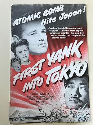 Bild des Verkufers fr First Yank into Tokyo Pressbook 1945 Tom Neal, Barbara Hale, Marc Cramer zum Verkauf von AcornBooksNH