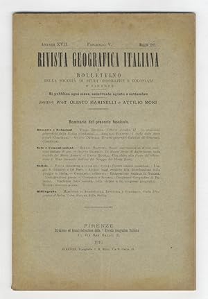 RIVISTA Geografica Italiana e bollettino della Società di Studi Geografici e Coloniali in Firenze...