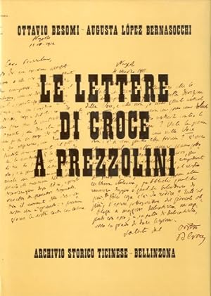 Bild des Verkufers fr Le lettere di Croce a Prezzolini. zum Verkauf von LIBET - Libreria del Riacquisto