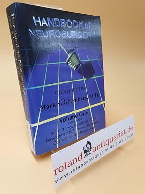 Bild des Verkufers fr Handbook of Neurosurgery: Volume One zum Verkauf von Roland Antiquariat UG haftungsbeschrnkt