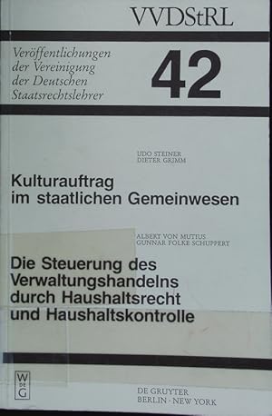 Seller image for Kulturauftrag im staatlichen Gemeinwesen. for sale by Antiquariat Bookfarm