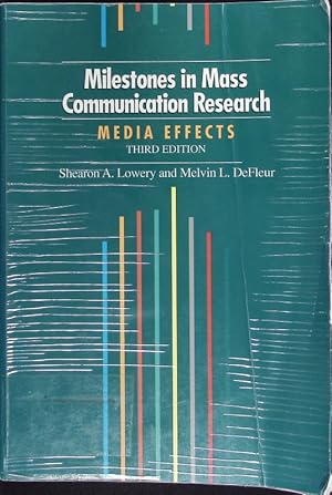 Imagen del vendedor de Milestones in mass communication research. Media effects. a la venta por Antiquariat Bookfarm