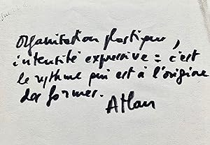 Seller image for Pour Jean-Michel Atlan, "le rythme est  l'origine des formes" for sale by Traces Ecrites