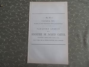 Cadastre abrégé #27B de la Seigneurie de Jacques-Cartier appartenant à George A. Allsopp et autre...