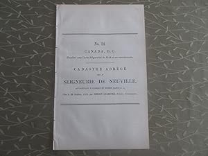 Cadastre abrégé #24 de la Seigneurie de Neuville appartenant à Charles et Eugène Larue et al., pr...