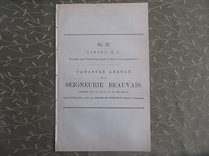 Cadastre abrégé #32 de la Seigneurie Beauvais possédée par L. R. C. et C. A. C. De Léry, Ecuyers,...