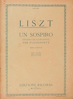 Liszt. Spartiti per pianoforte
