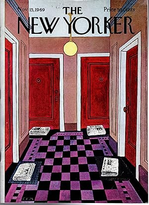 Bild des Verkufers fr The New Yorker (Magazine) Novmber 15, 1969 zum Verkauf von Dorley House Books, Inc.