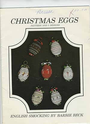 Immagine del venditore per English Smocking: Christmas Eggs: Pattern and 5 Designs venduto da Daniel Liebert, Bookseller