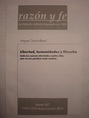 Seller image for Libertad, humanidades y filosofa ante los nuevos atentados contra ellas que se nos pueden venir encima for sale by Librera Antonio Azorn