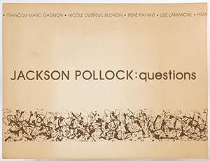 Seller image for Jackson Pollock, questions for sale by Resource for Art and Music Books 