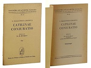Bild des Verkufers fr Catilinae coniuratio. Erklrt von E. Kirchner. 2 Hefte: Text/ Erluterungen. zum Verkauf von Antiquariat Lehmann-Dronke