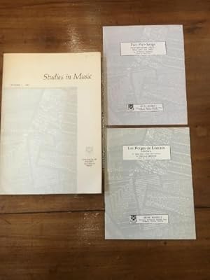 Seller image for Studies in Music. Number 1, 1967. for sale by Time Booksellers