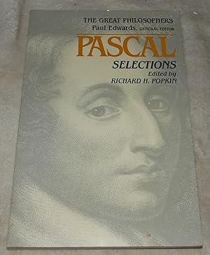 Bild des Verkufers fr Pascal Selections (The Great Philosophers) zum Verkauf von Pheonix Books and Collectibles