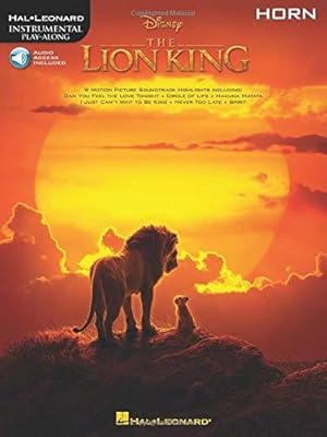 Imagen del vendedor de The Lion King - Horn Instrumental Play-Along a la venta por WeBuyBooks