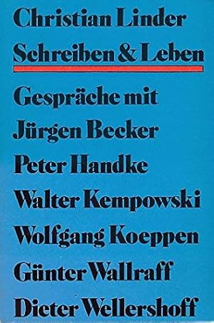 Bild des Verkufers fr Schreiben & Leben : Gesprche mit Jrgen Becker, Peter Handke, Walter Kempowski, Wolfgang Koeppen, Gnter Wallraff, Dieter Wellershoff. Alle Fotos Brigitte Friedrich/ Pocket ; 40, zum Verkauf von nika-books, art & crafts GbR