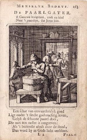 De Paarlgater. Kupferstich aus : Jan und Caspar Luyken - Spiegel van het menselyk Bedryf.