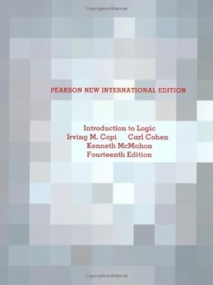 Bild des Verkufers fr Introduction to Logic by Copi, Irving M., Cohen, Carl, McMahon, Kenneth [Paperback ] zum Verkauf von booksXpress
