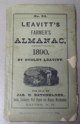 Leavitt's Farmer's Almanac (Improved) 1890, No. 94