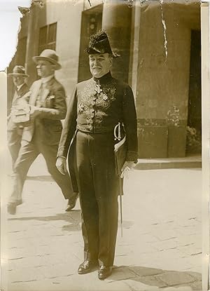"Henri BORDEAUX reçoit Charles LE GOFFIC à l'Académie Française 1931" Photo de presse originale G...