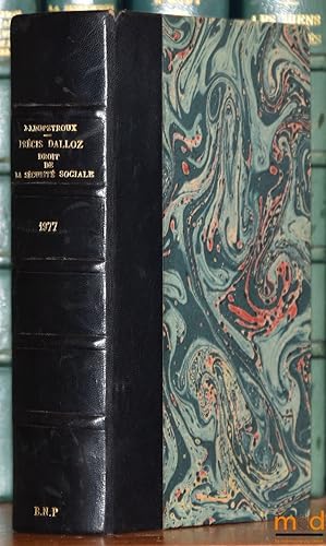 Imagen del vendedor de DROIT DE LA SCURIT SOCIALE, 7ed., coll. Prcis Dalloz, Prface de Andr Rouast a la venta por La Memoire du Droit