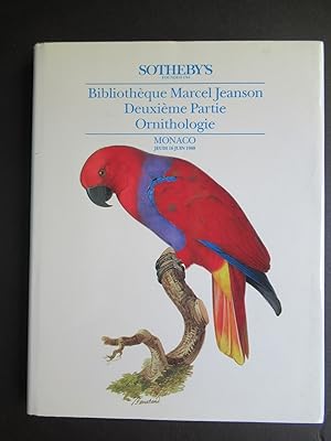 BIBLIOTHEQUE MARCEL JEANSON. Deuxieme Partie: Ornithology