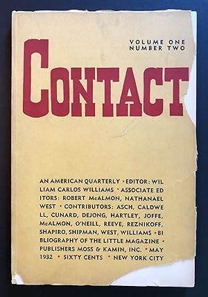 Bild des Verkufers fr Contact, Volume 1, Number 2 (May 1932) zum Verkauf von Philip Smith, Bookseller