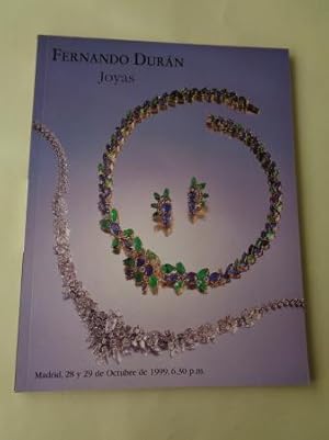 Image du vendeur pour Fernando Durn. Joyas y relojes. Subasta 28 y 29 de octubre de 1999 mis en vente par GALLAECIA LIBROS