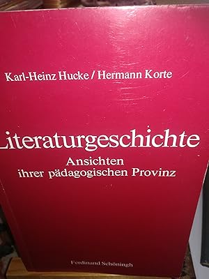 Seller image for Literaturgeschichte, Ansichten ihrer pdagogischen Provinz for sale by Verlag Robert Richter