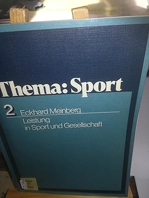 Bild des Verkäufers für Leistung in Sport und Gesellschaft zum Verkauf von Verlag Robert Richter